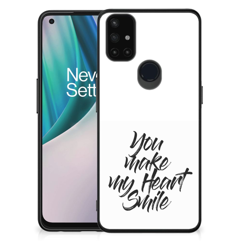 OnePlus Nord N10 5G Telefoon Hoesje met tekst Heart Smile