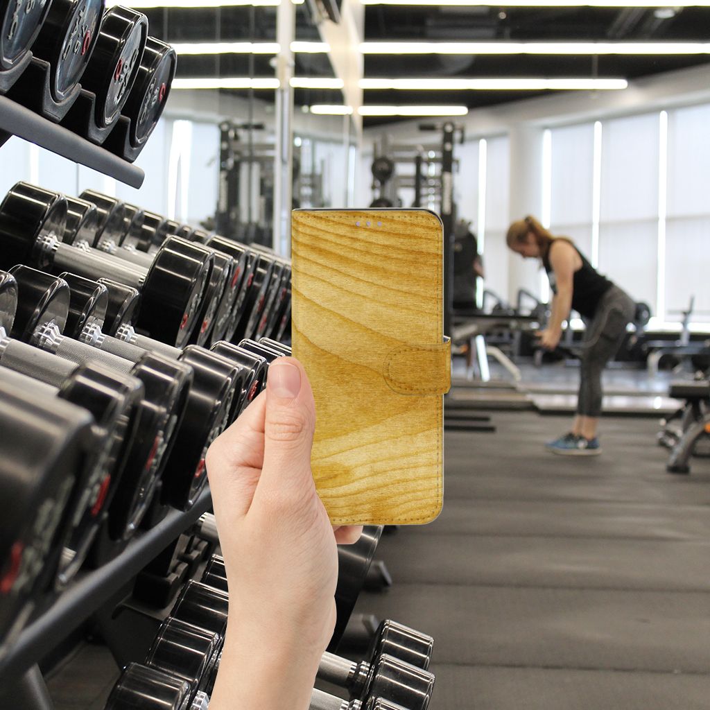 OnePlus Nord CE 5G Book Style Case Licht Hout