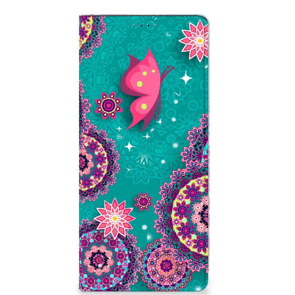 Samsung Galaxy A22 5G Bookcase Cirkels en Vlinders