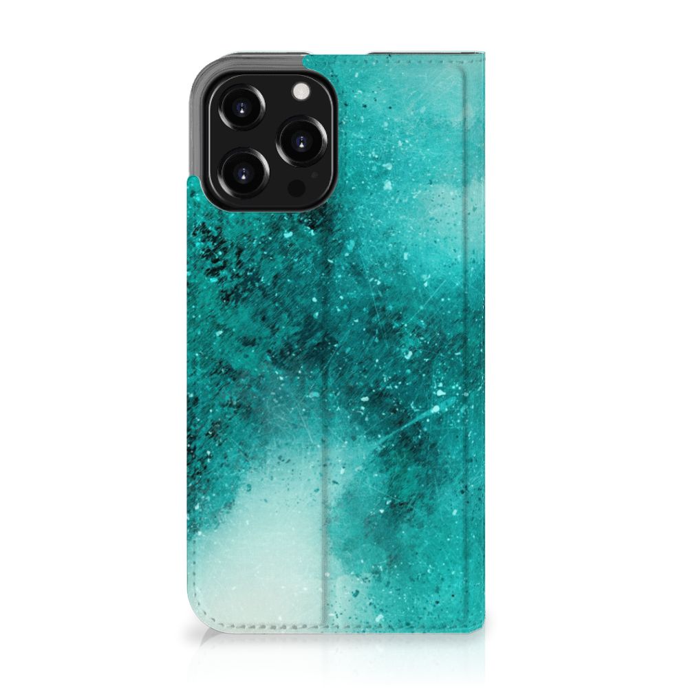 Bookcase iPhone 13 Pro Max Painting Blue - B2C Telecom