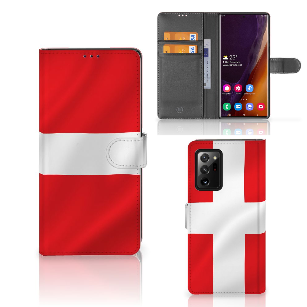 Samsung Galaxy Note20 Ultra Bookstyle Case Denemarken