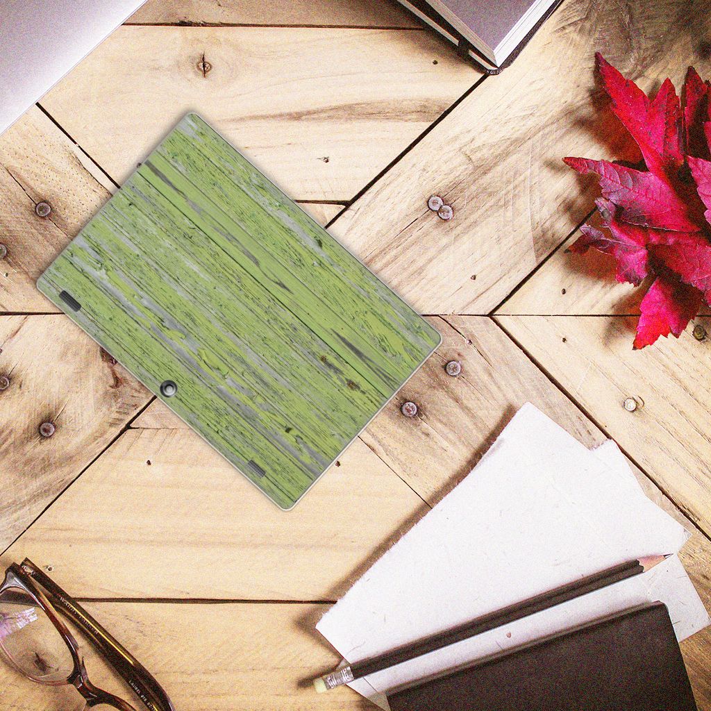 Lenovo Tab 10 | Tab 2 A10-30 Silicone Tablet Hoes Green Wood - B2C Telecom