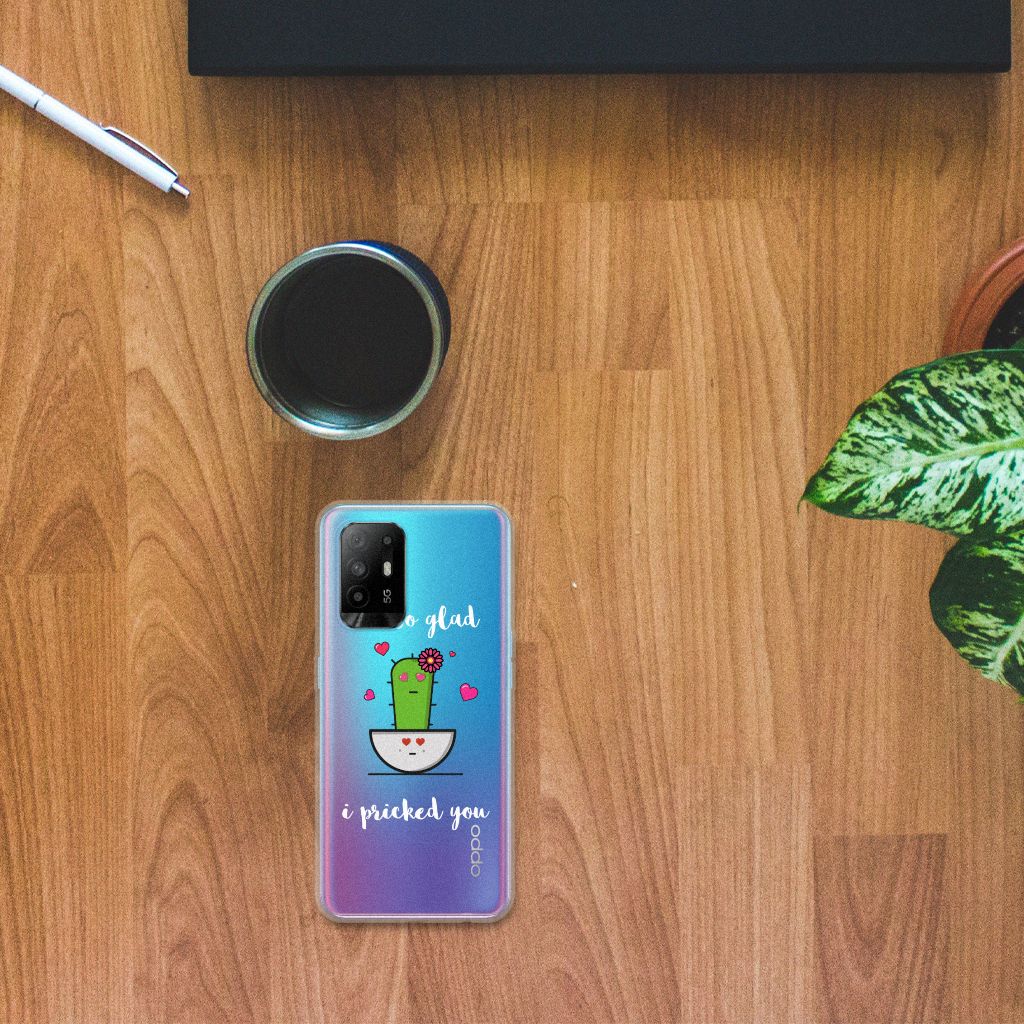 OPPO A94 5G | Reno5 Z Telefoonhoesje met Naam Cactus Glad B2C Telecom