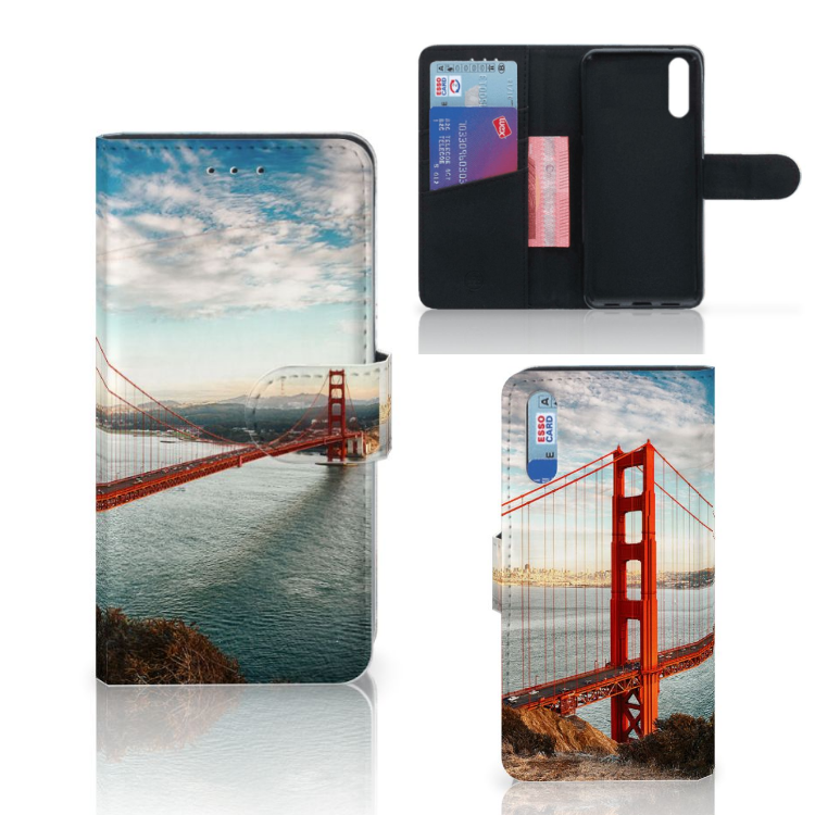 Huawei P20 Flip Cover Golden Gate Bridge