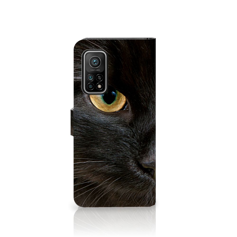 Xiaomi Mi 10T Pro | Mi 10T Telefoonhoesje met Pasjes Zwarte Kat