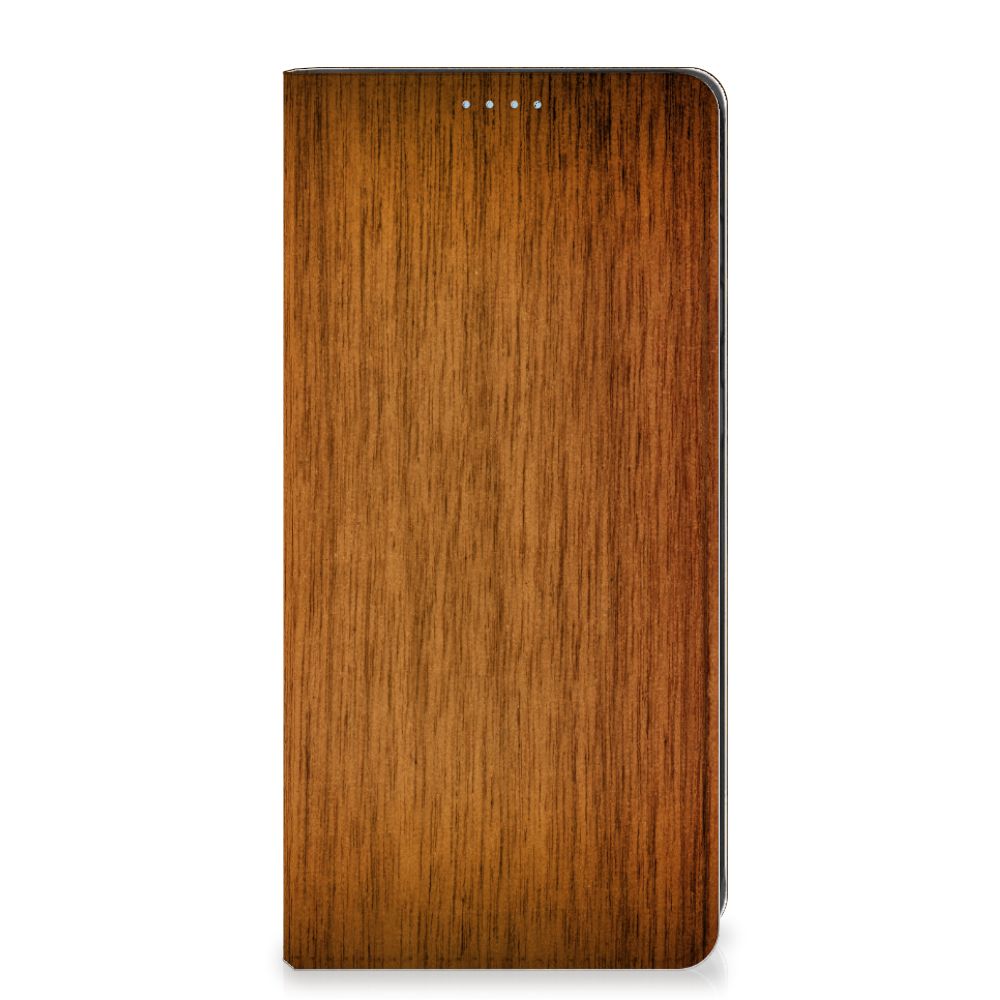 Samsung Galaxy A21s Book Wallet Case Donker Hout