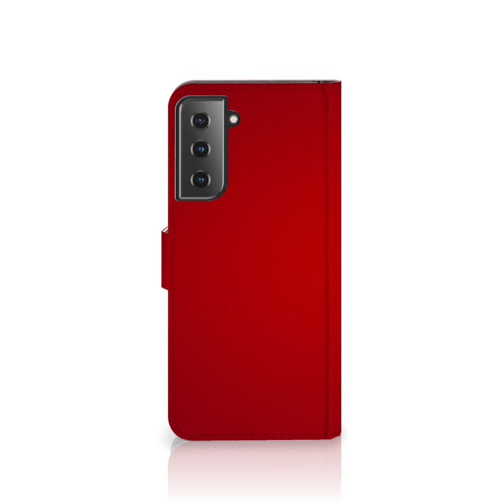 Samsung Galaxy S21 Plus Wallet Case met Pasjes Liefde - Origineel Romantisch Cadeau