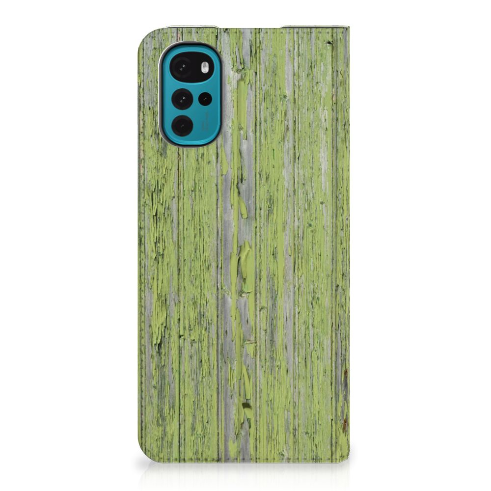 Motorola Moto G22 Book Wallet Case Green Wood - B2C Telecom