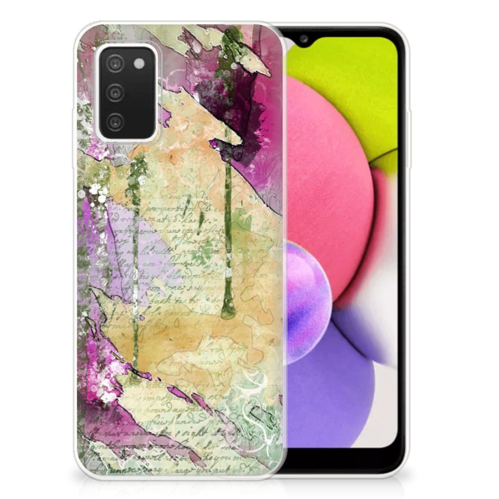 Hoesje maken Samsung Galaxy A03S Letter Painting B2C Telecom
