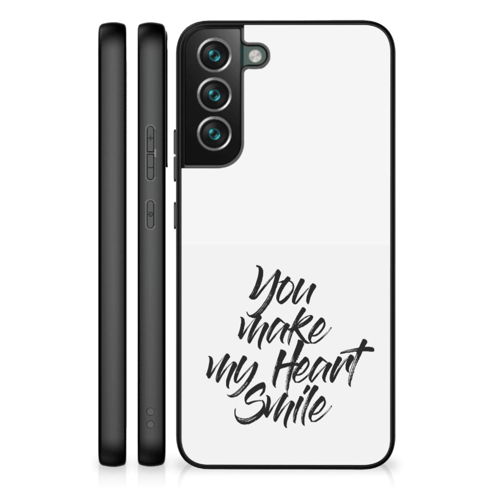 Samsung Galaxy S22 Plus Telefoon Hoesje met tekst Heart Smile