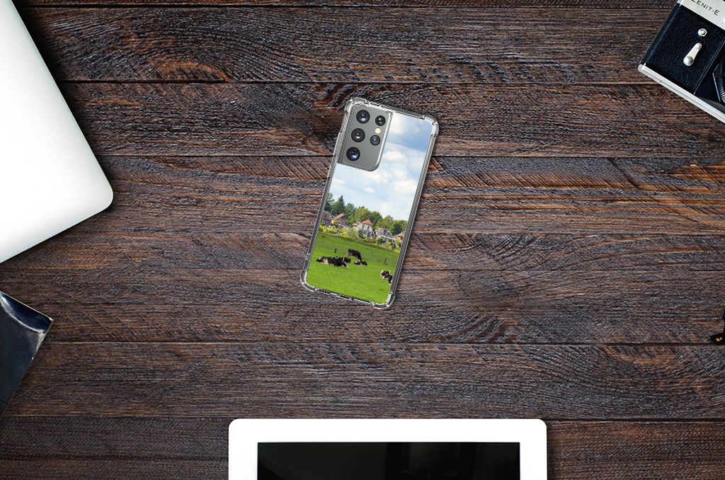 Samsung Galaxy S21 Ultra Case Anti-shock Koeien B2C Telecom