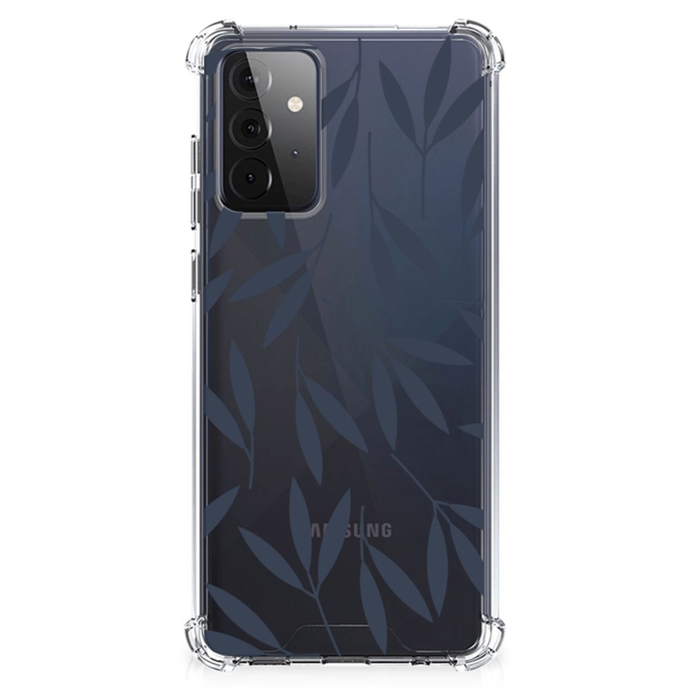 Samsung Galaxy A72 4G/5G Case Leaves Blue