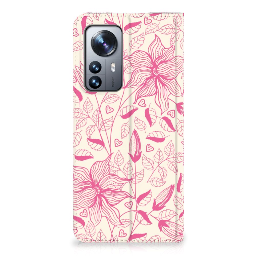 Xiaomi 12 Pro Smart Cover Pink Flowers - B2C Telecom