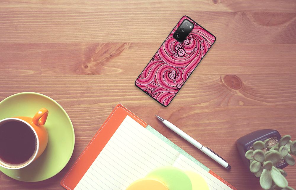 Samsung Galaxy S20 FE Leuk Telefoonhoesje Swirl Pink B2C Telecom