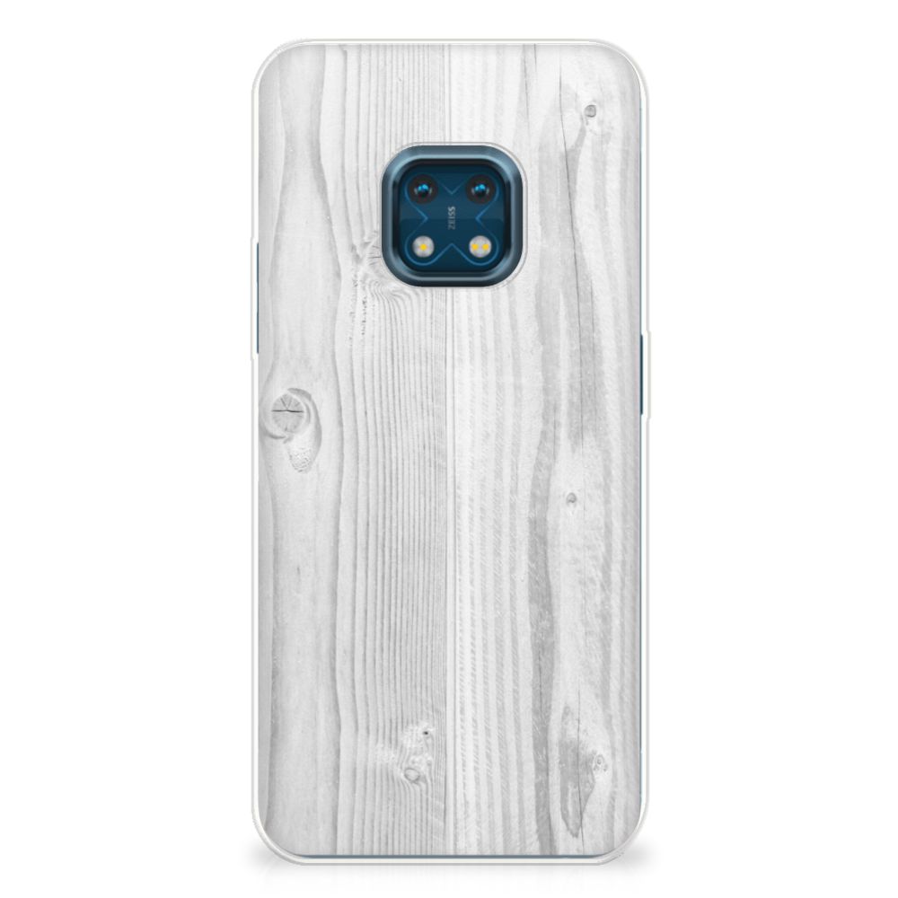 Nokia XR20 Bumper Hoesje White Wood