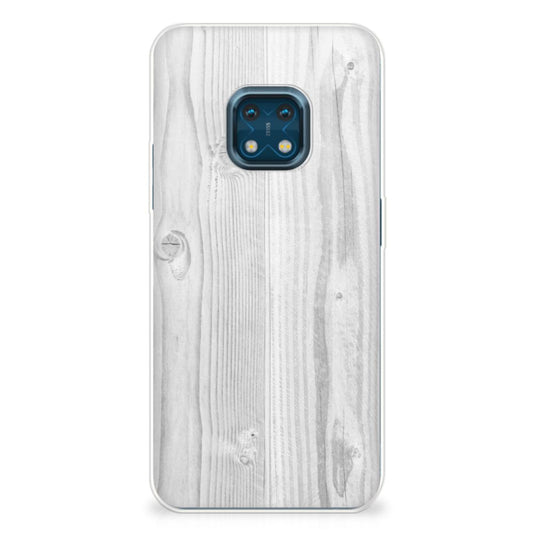 Nokia XR20 Bumper Hoesje White Wood