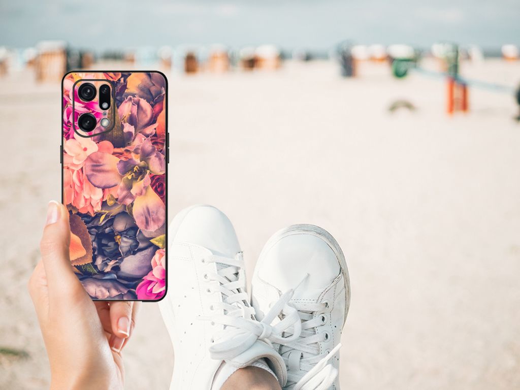OPPO Find X5 Pro Bloemen Hoesje Bosje Bloemen B2C Telecom