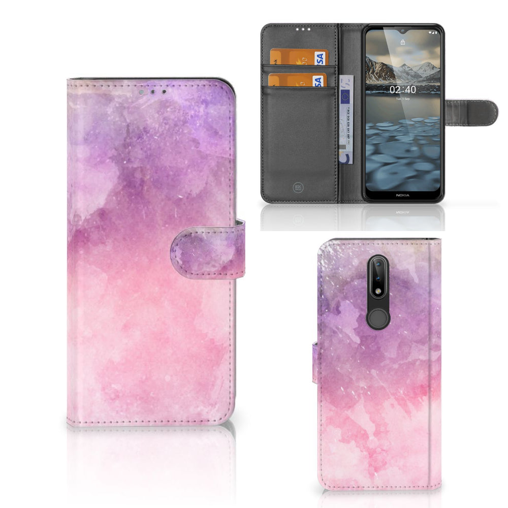 Hoesje Nokia 2.4 Pink Purple Paint