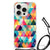 iPhone 15 Pro Doorzichtige Silicone Hoesje Geruit B2C Telecom