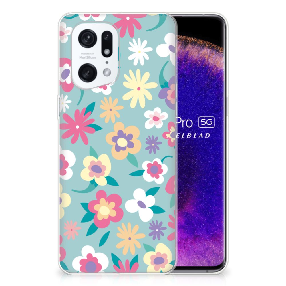 OPPO Find X5 Pro TPU Case Flower Power