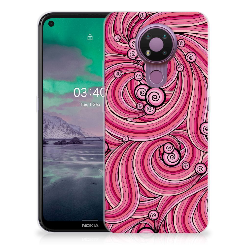 Nokia 3.4 Hoesje maken Swirl Pink B2C Telecom