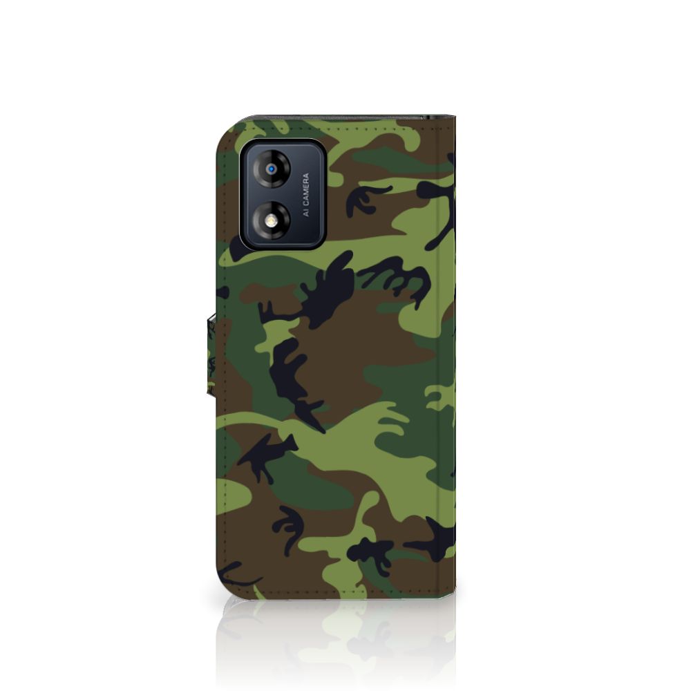 Motorola Moto E13 4G Telefoon Hoesje Army Dark