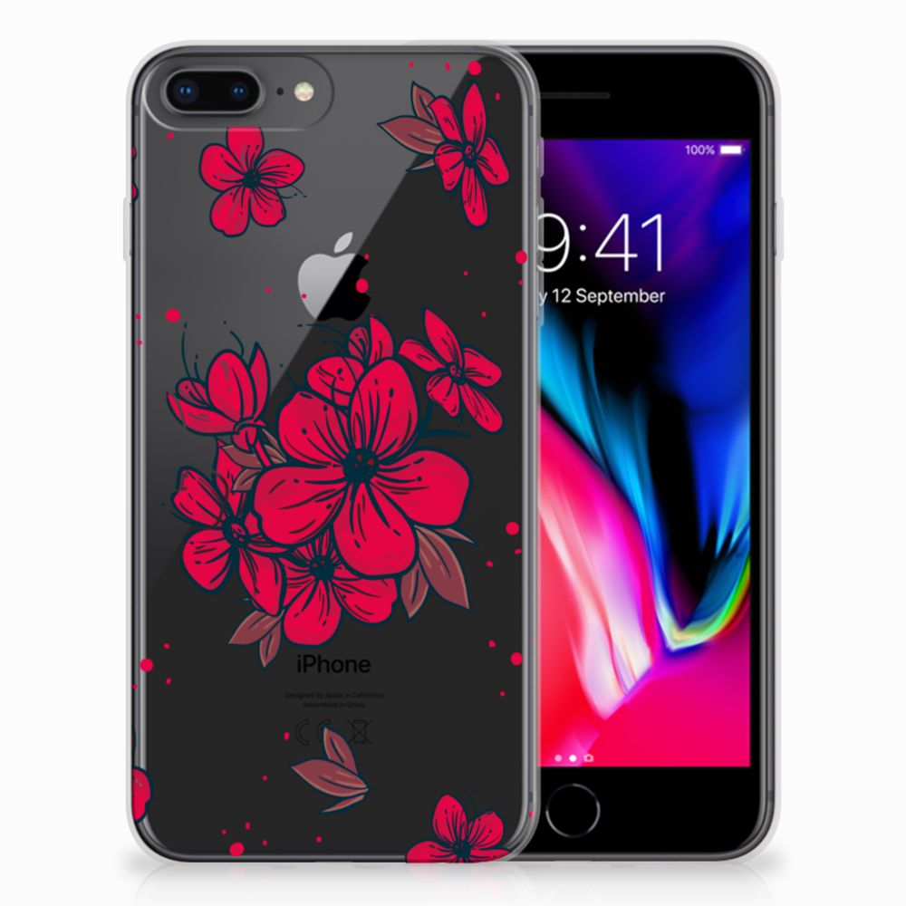 Apple iPhone 7 Plus | 8 Plus TPU Case Blossom Red