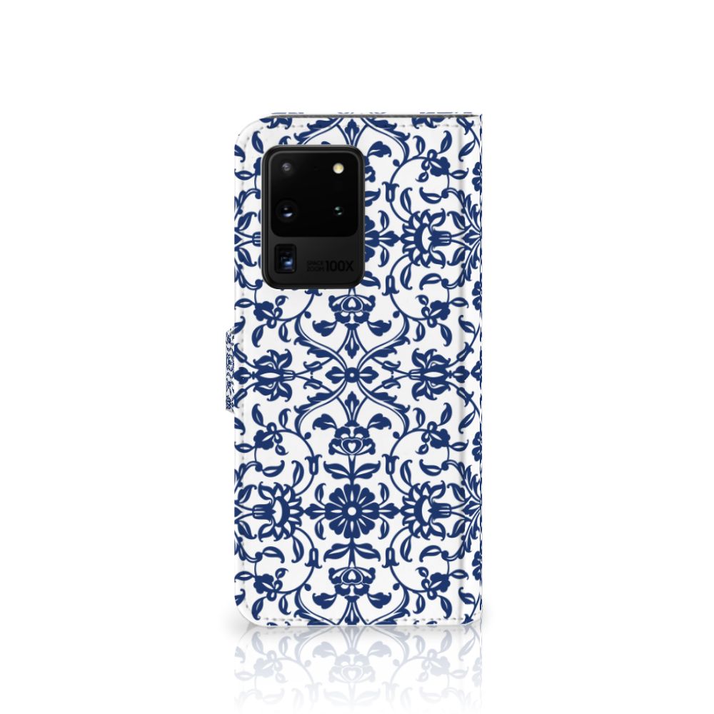 Samsung Galaxy S20 Ultra Hoesje Flower Blue
