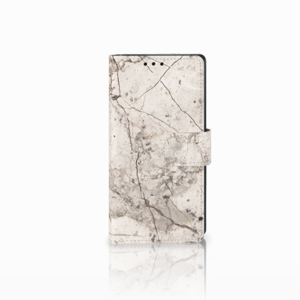 Sony Xperia XA1 Bookcase Marmer Beige