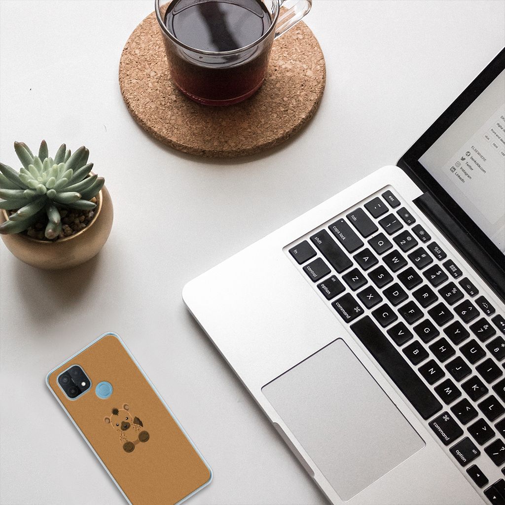 OPPO A15 Telefoonhoesje met Naam Baby Hyena B2C Telecom