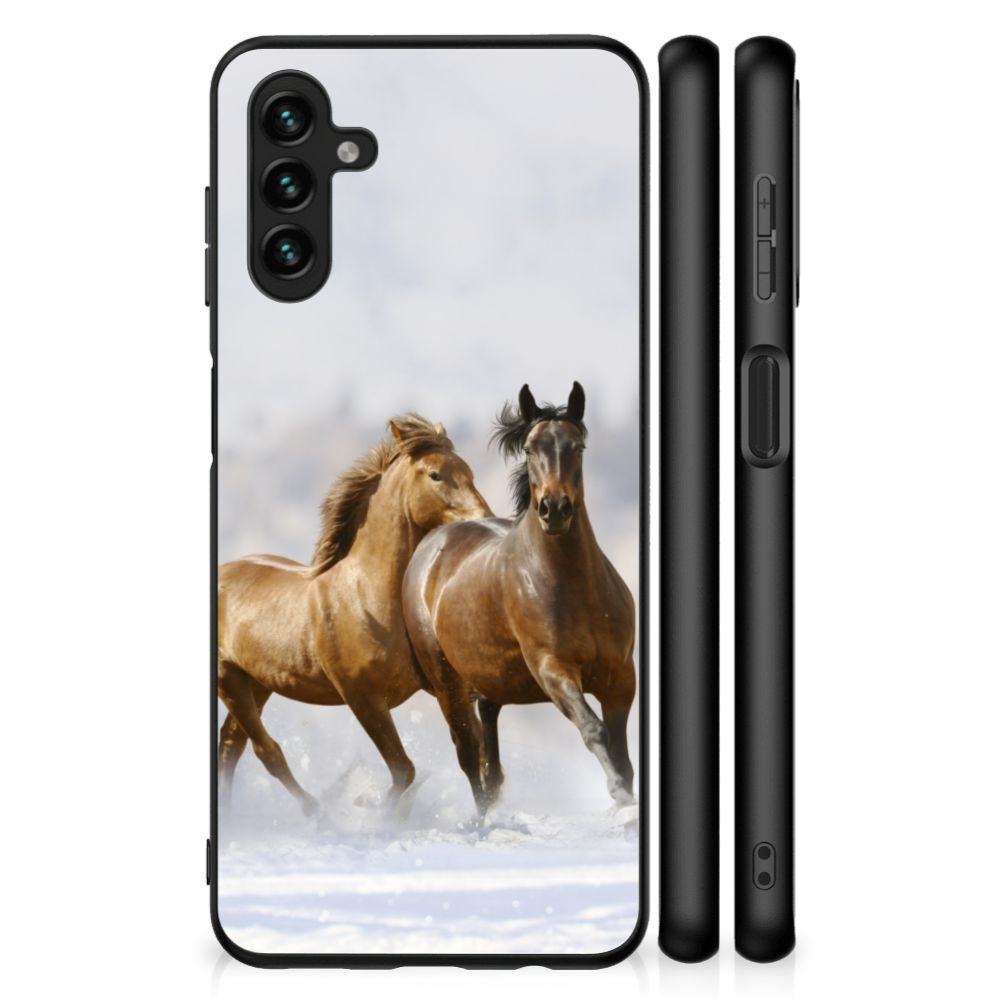 Samsung Galaxy A13 5G | A04s Dierenprint Telefoonhoesje Paarden