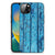 iPhone 14 Plus Houten Print Telefoonhoesje Wood Blue