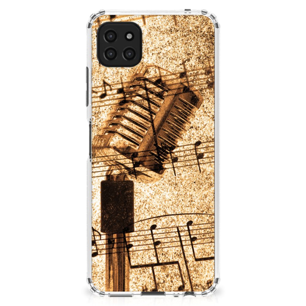 Samsung Galaxy A22 5G Anti-shock Hoesje met foto Bladmuziek B2C Telecom