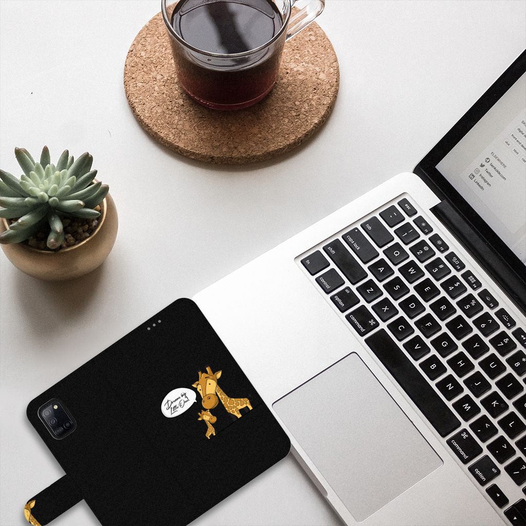 Samsung Galaxy A31 Leuk Hoesje Giraffe