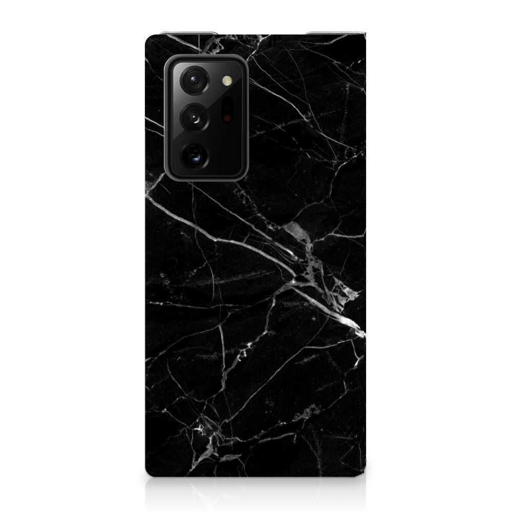 Samsung Galaxy Note 20 Ultra Standcase Marmer Zwart - Origineel Cadeau Vader - B2C Telecom