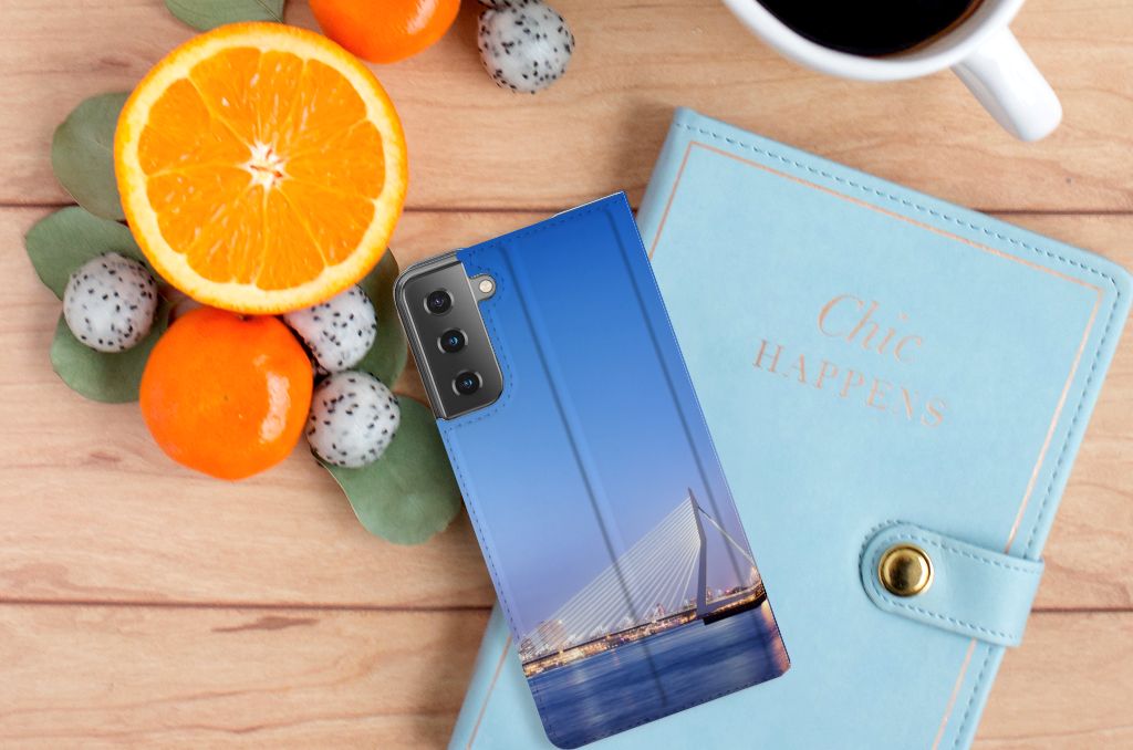Samsung Galaxy S21 Plus Book Cover Rotterdam - B2C Telecom