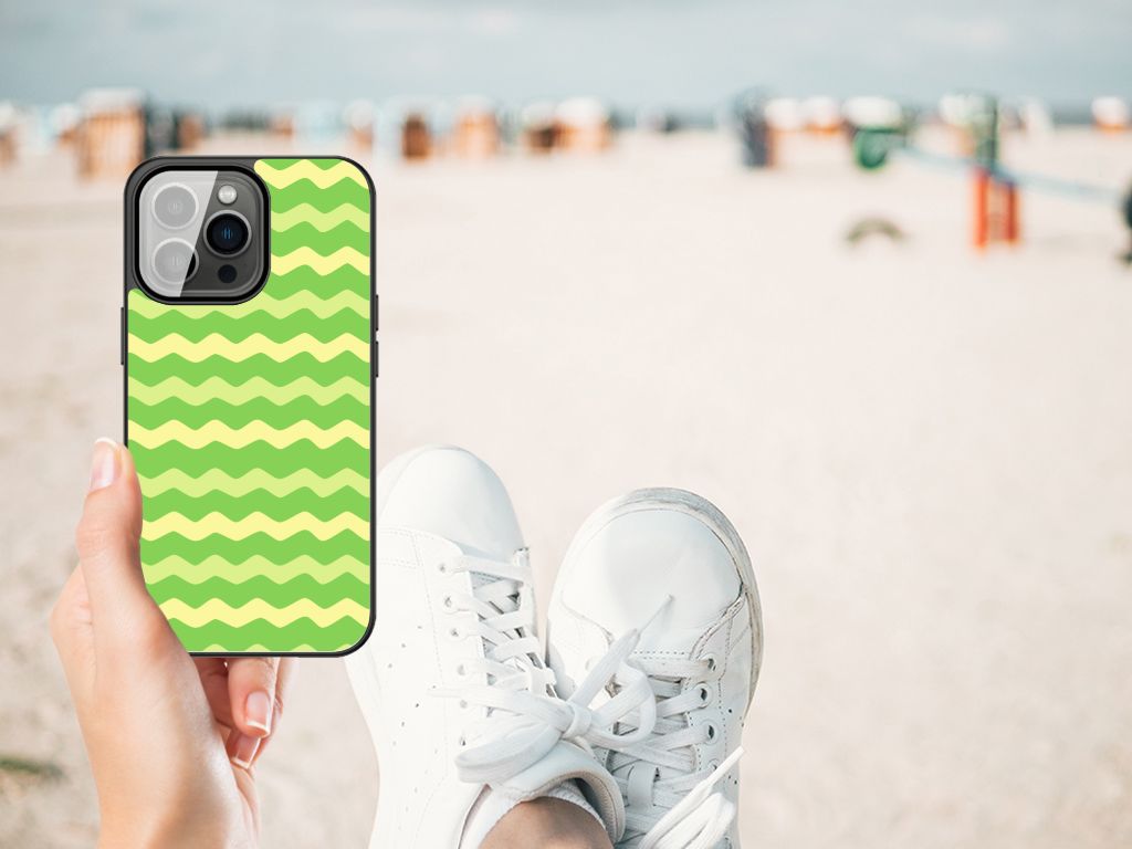 iPhone 13 Pro Max Back Case Waves Green B2C Telecom