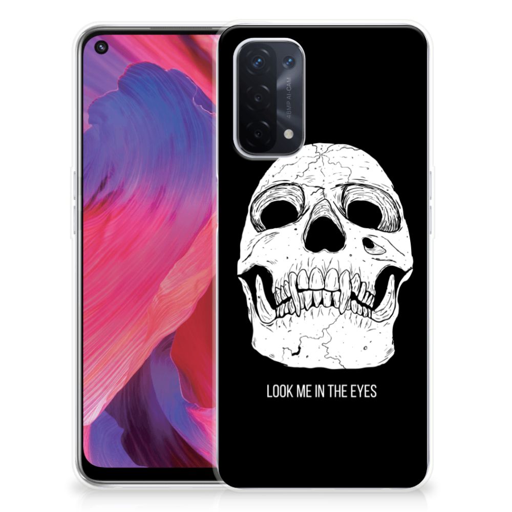 Silicone Back Case OPPO A93 5G Skull Eyes