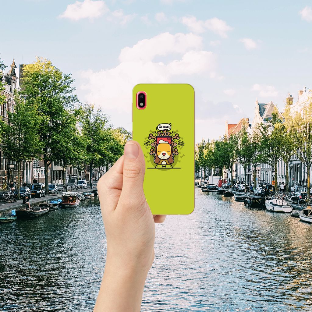 Samsung Galaxy A10 Telefoonhoesje met Naam Doggy Biscuit