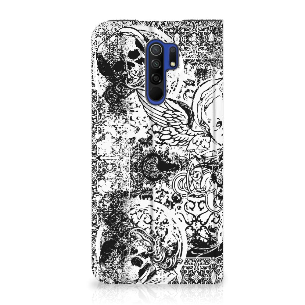 Mobiel BookCase Xiaomi Redmi 9 Skulls Angel - B2C Telecom