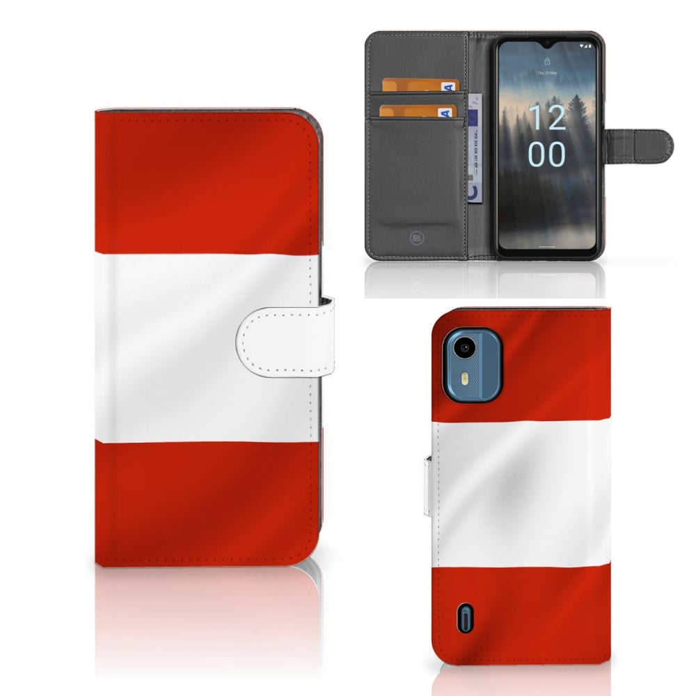 Nokia C12 Bookstyle Case Oostenrijk