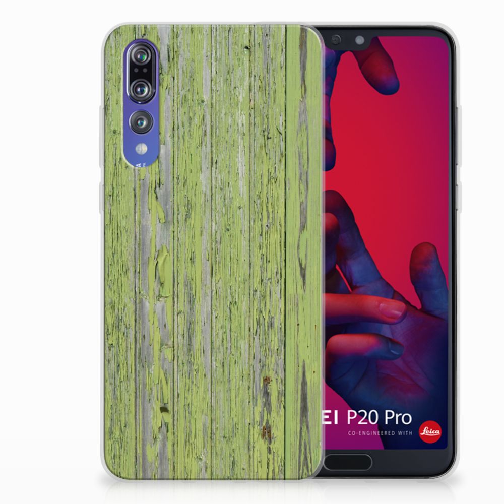 Huawei P20 Pro Bumper Hoesje Green Wood