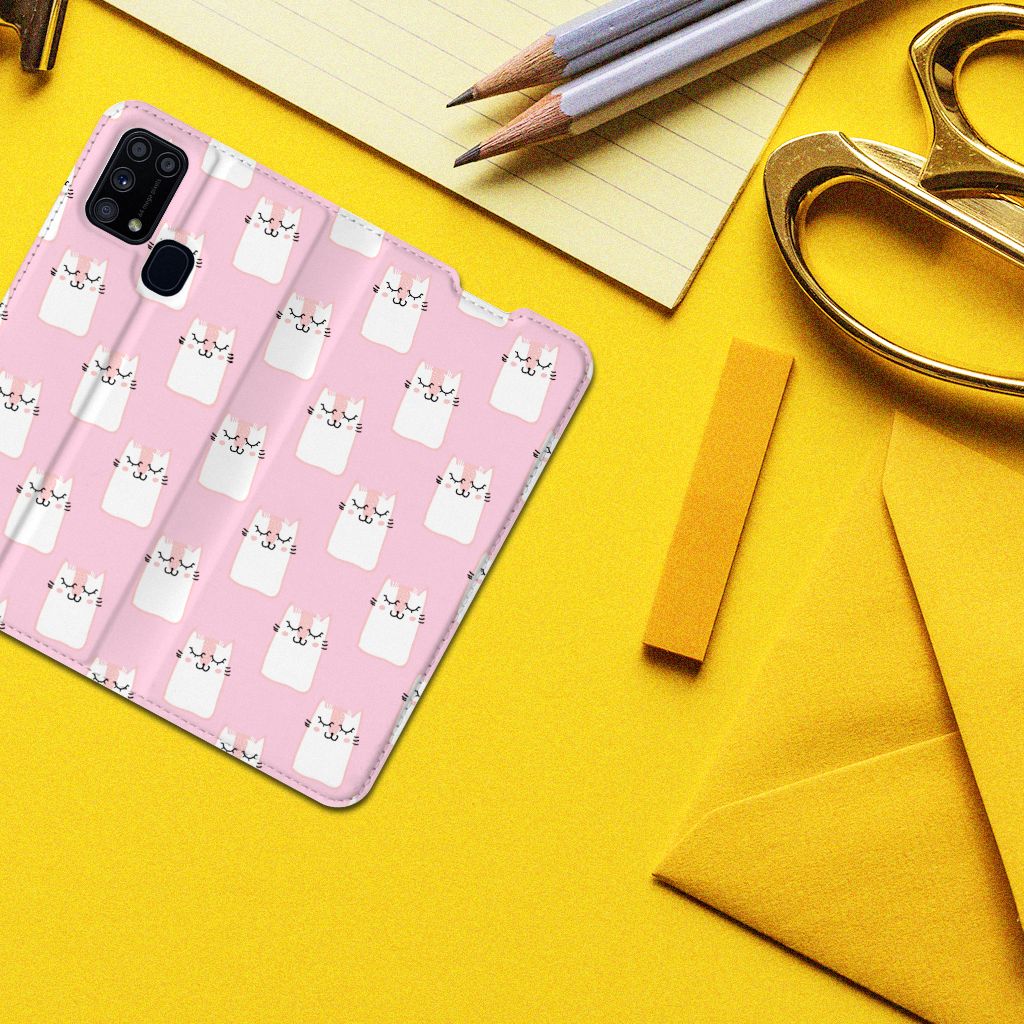 Samsung Galaxy M31 Hoesje maken Sleeping Cats - B2C Telecom