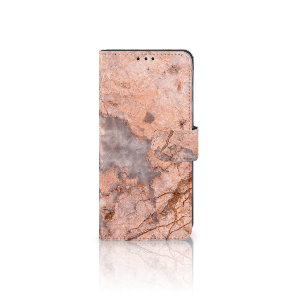 Samsung Galaxy M31 Bookcase Marmer Oranje