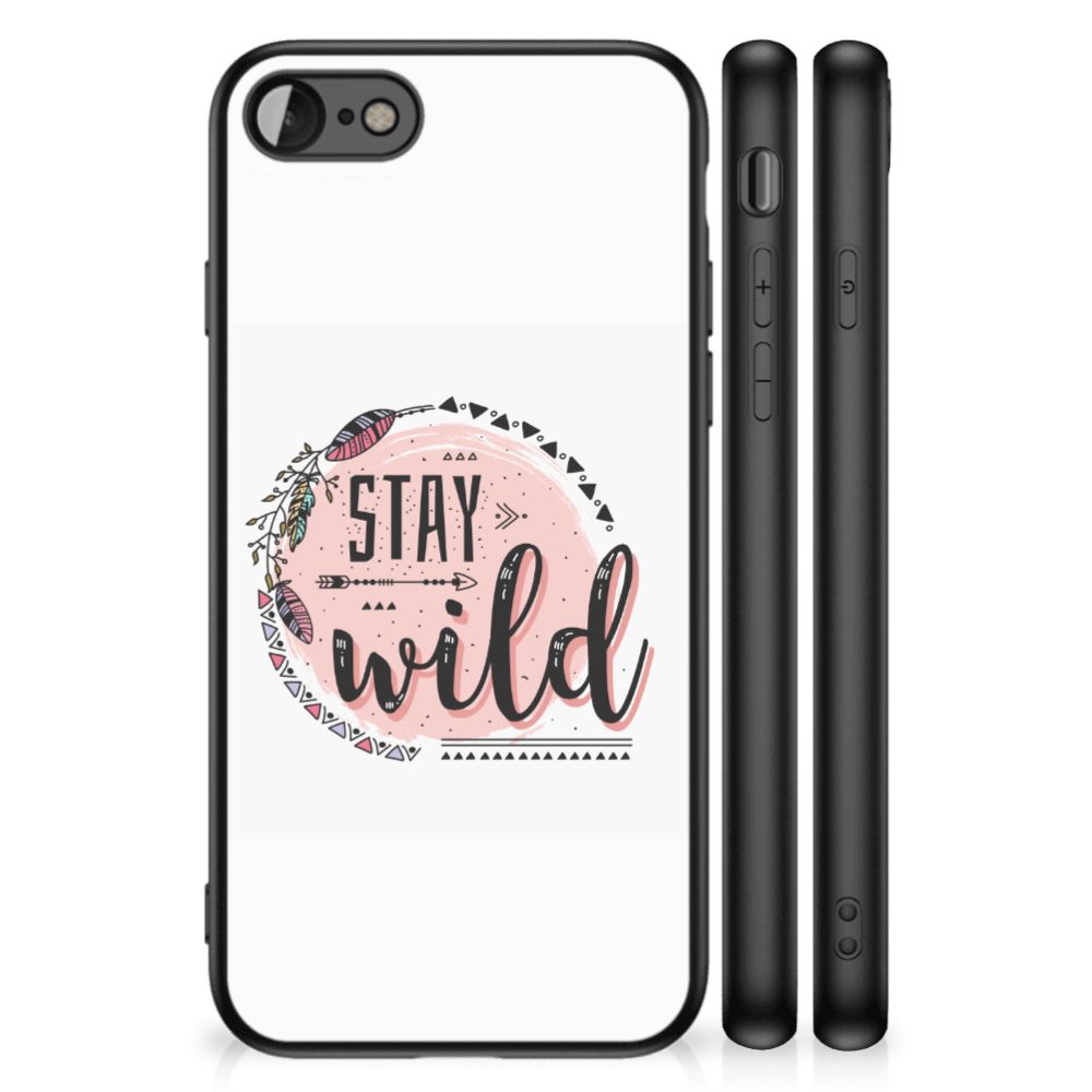 iPhone SE 2022 | SE 2020 | 7/8 Hoesje Boho Stay Wild back cover with a stylish design and protective features.
