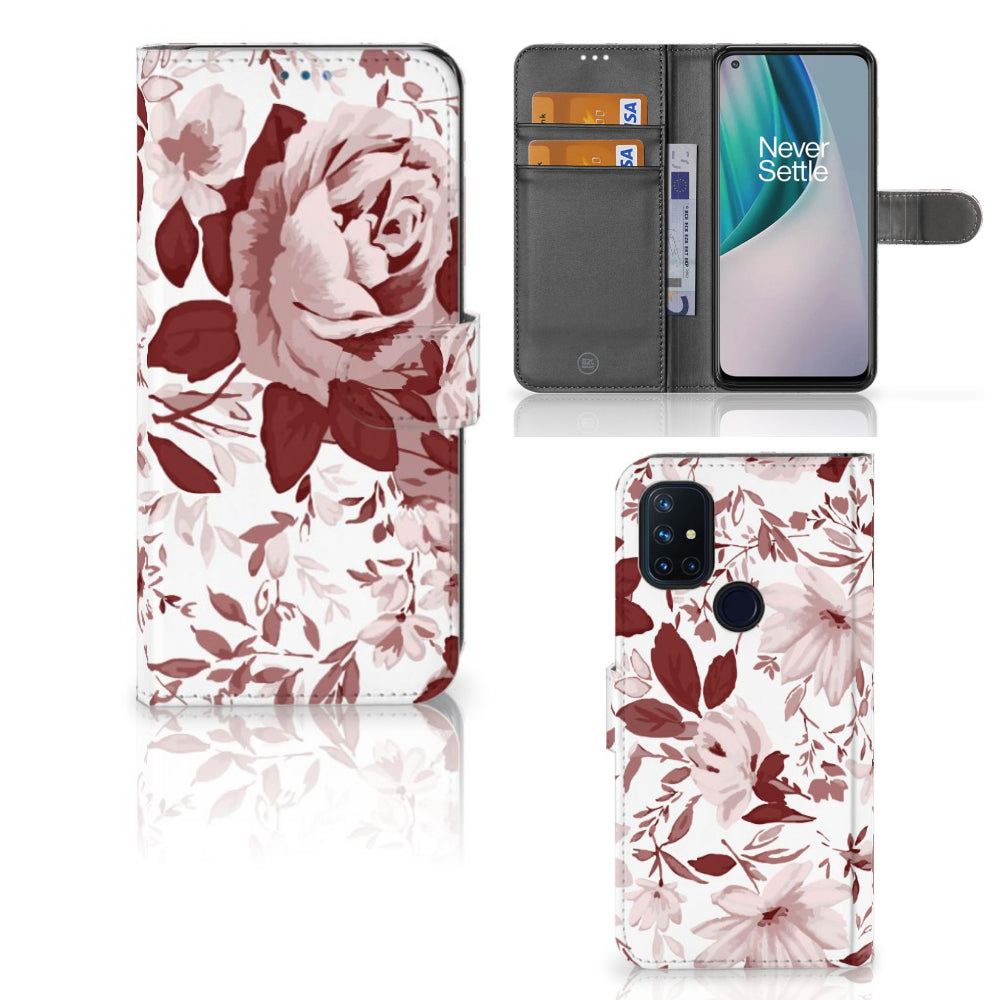 Hoesje OnePlus Nord N10 Watercolor Flowers