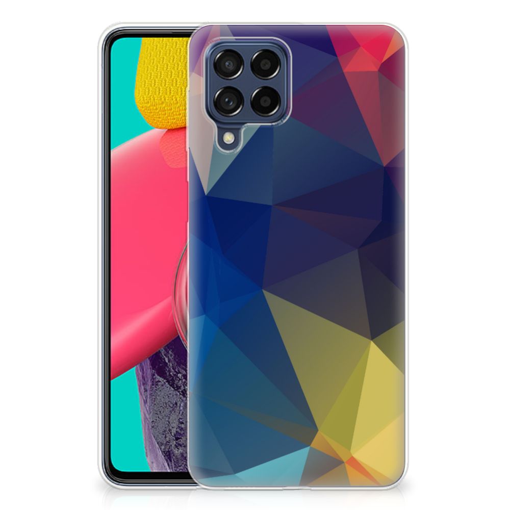 Samsung Galaxy M53 TPU Hoesje Polygon Dark