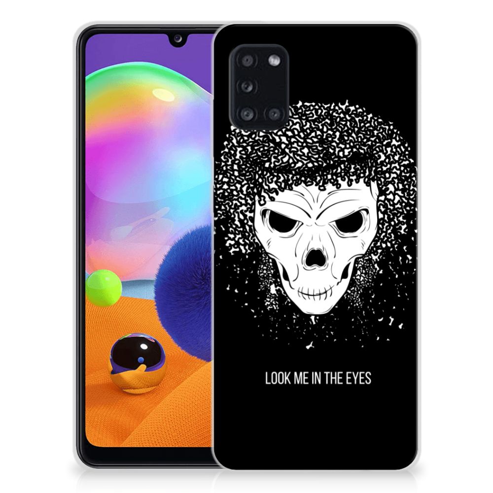 Silicone Back Case Samsung Galaxy A31 Skull Hair