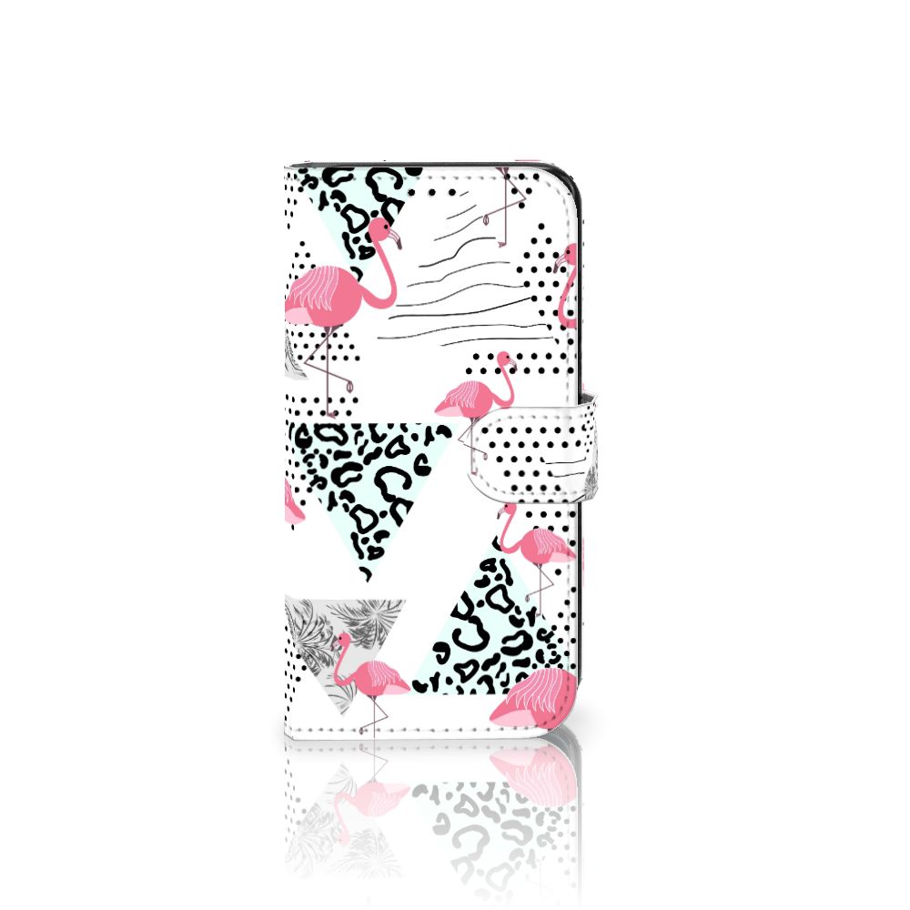 Samsung Galaxy S7 Edge Telefoonhoesje met Pasjes Flamingo Triangle