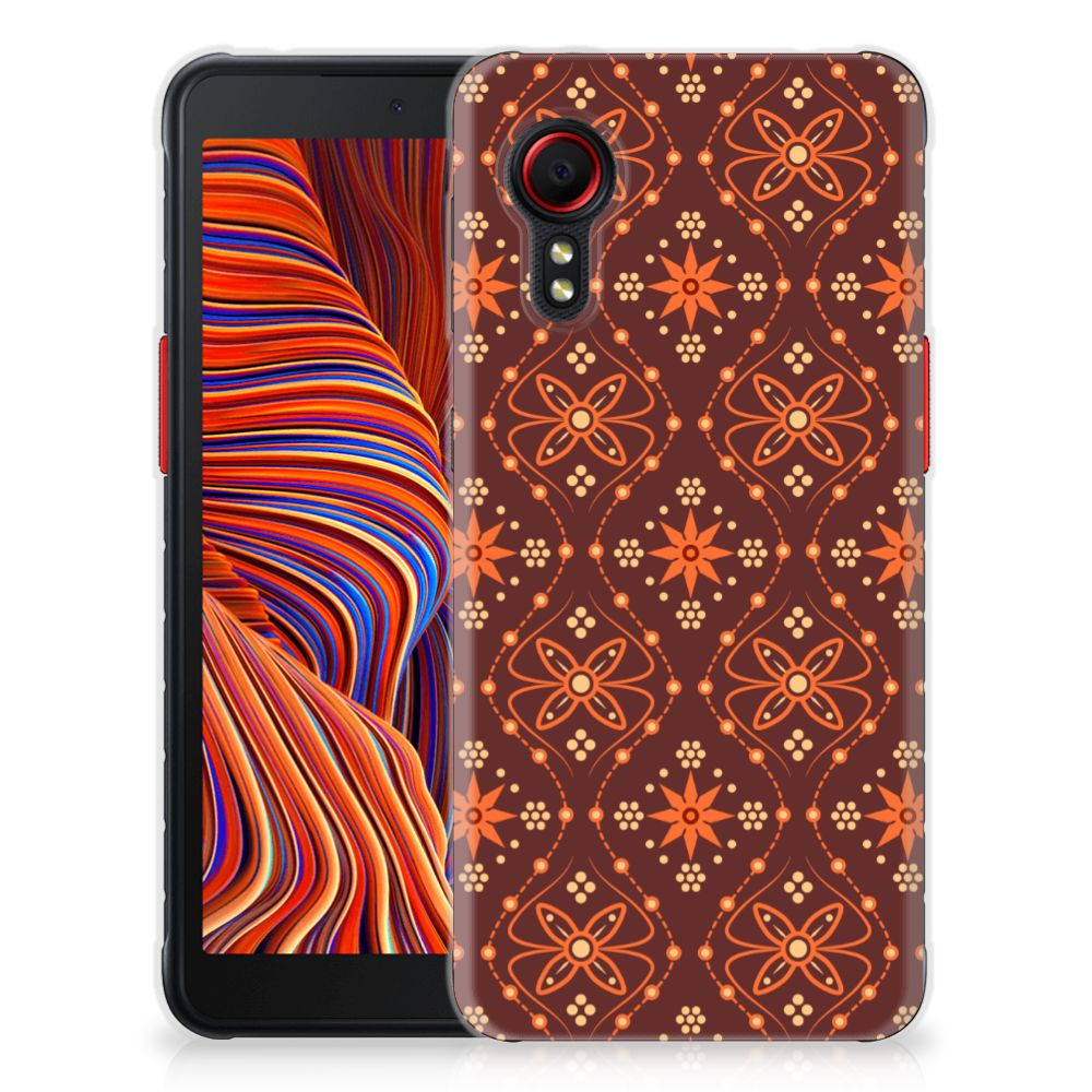 Samsung Galaxy Xcover 5 TPU bumper Batik Brown